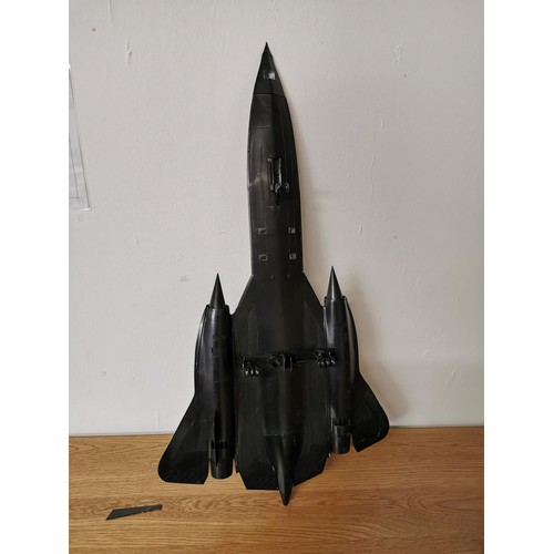 Vintage Lockheed SR-71 Black Bird jet ready made from a model kit ...