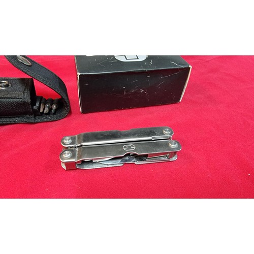 127 - Boxed multi-tool pen knife with its original case in good condition