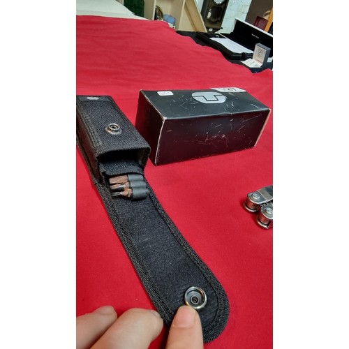 127 - Boxed multi-tool pen knife with its original case in good condition