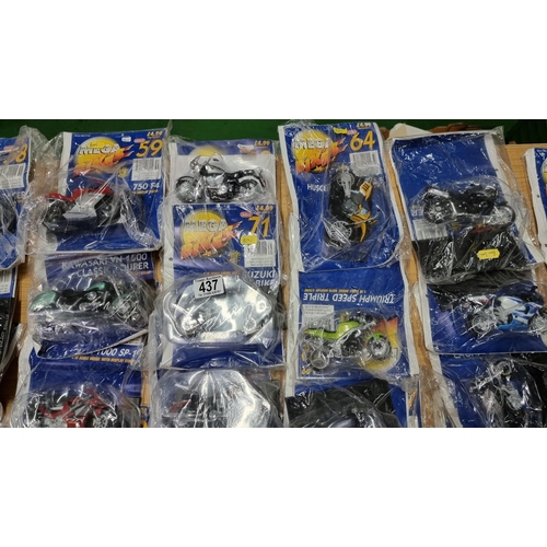 130 - Large collection of 44x Maisto Diecast model motorbikes, all new and sealed in their original packag... 