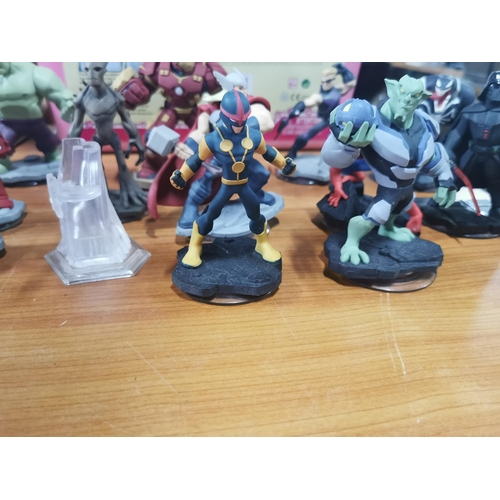 188 - Disney Infinity Game figures, mostly are Marvel figures inc Spiderman, Venom, Iron man, Darth Vader ... 