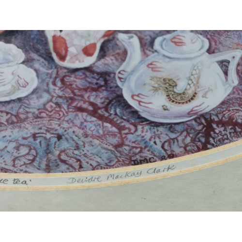 232 - Limited Edition print 459/950 Robert and Dickie Tea party by Deridre Mackay Clark. Height of 51cm x ... 