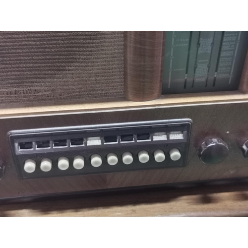 240 - Vintage Bush valve radio in a wooden case Type P.B. 63, in good order, due to the nature of this bei... 