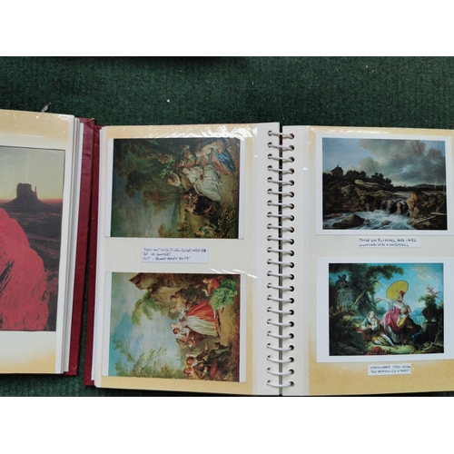 62 - 3x postcard albums, each one is complete to the end with photographic postcards all are very well or... 