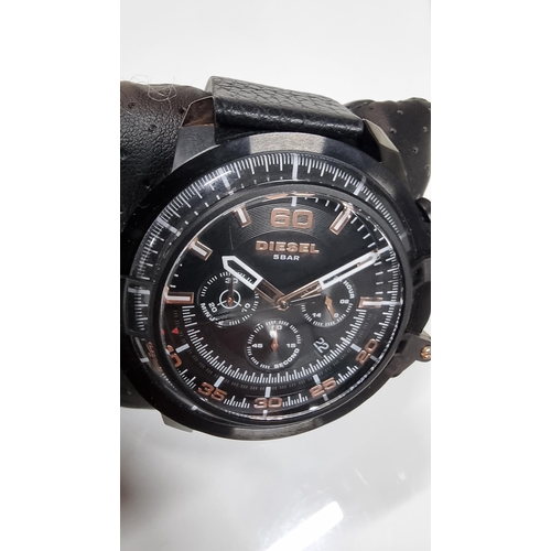 294 - Boxed as new unused oversized Diesel Gents Chronograph 5 Bar Watch - Model. DZ-4409. Attractive look... 