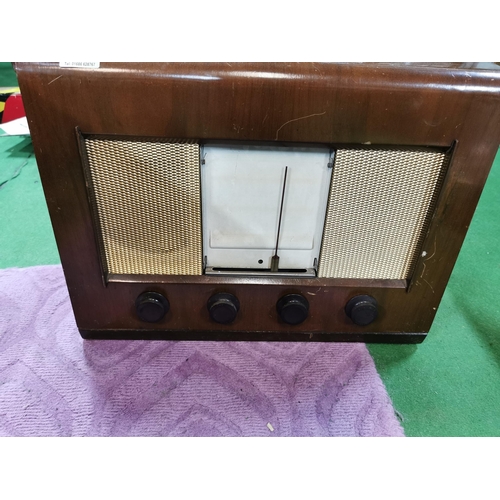 163 - Vintage Bush type AC11 radio in need of restoration along with Bakelite 13 channel PYE type 47 adapt... 