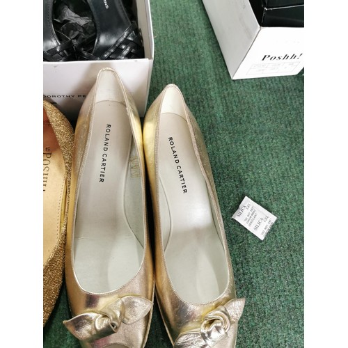 36 - Three pairs of ladies shoes inc Roland Cartier, Posh & Dorothy Perkins all in good order sizes 6 and... 