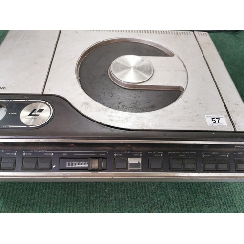 57 - VLP 600 Laser Disc Player, in need of restoration, untested.