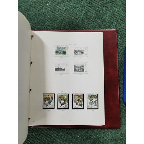 61 - 2 Stamp Albums, one partially complete inc silver jubilee, horse racing, 150 years of public railway... 