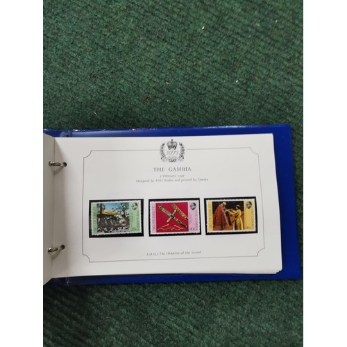 61 - 2 Stamp Albums, one partially complete inc silver jubilee, horse racing, 150 years of public railway... 