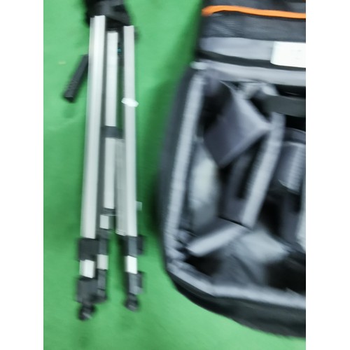 100 - Dura Gadget camera bag along with a telescopic Vanguard camera tripod