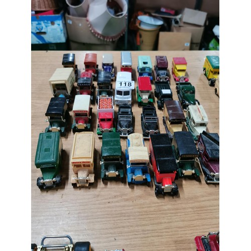 118 - Collection of 28x Lledo and Matchbox advertising lorries inc Walker's Crisps, Yorkshire Tea, Texaco ... 