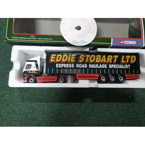 122 - Eddie Stobart Limited Edition No. 5483 out of 6090 Renault Premium Curtain Side truck with the name ... 