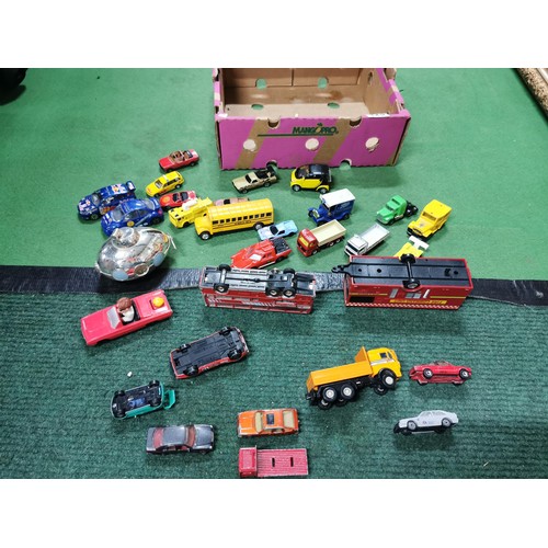 125 - Quantity of collectable cars and busses by Matchbox, Lledo and Burango along with a Disney McDonalds... 