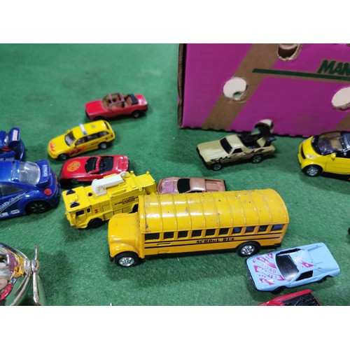 125 - Quantity of collectable cars and busses by Matchbox, Lledo and Burango along with a Disney McDonalds... 