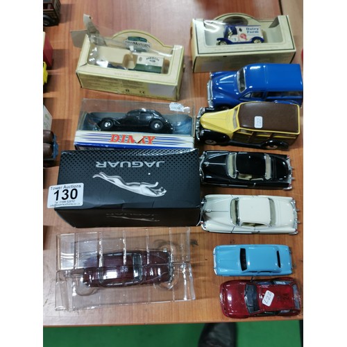 130 - Collection of Dinky and Days Gone toys inc a Morris Minor Traveller, Cadillac, Ford Zepher and boxed... 