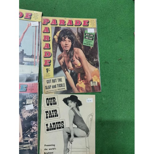 151 - 11x Period magazines from the early 1960's inc Parade, Man's World and Male magazines, all in their ... 