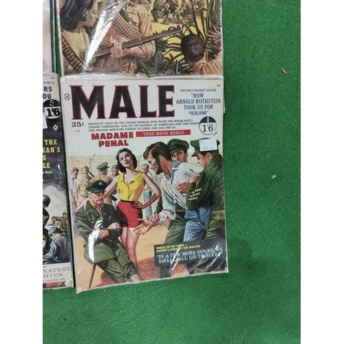 151 - 11x Period magazines from the early 1960's inc Parade, Man's World and Male magazines, all in their ... 