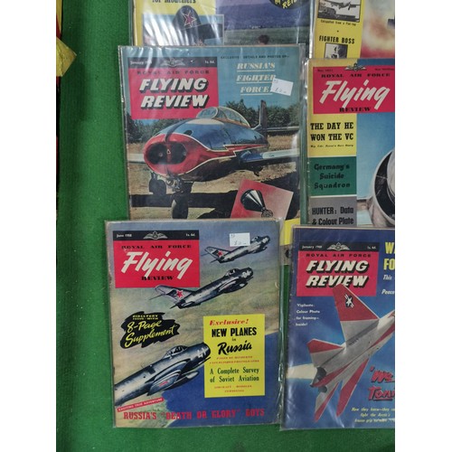 153 - 11x Flying Review magazines and 1x Aero Modeller magazine, all dating from the 1960's and all in the... 