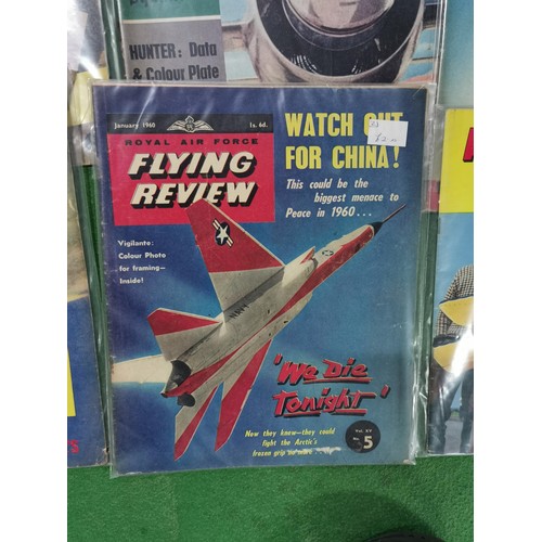 153 - 11x Flying Review magazines and 1x Aero Modeller magazine, all dating from the 1960's and all in the... 