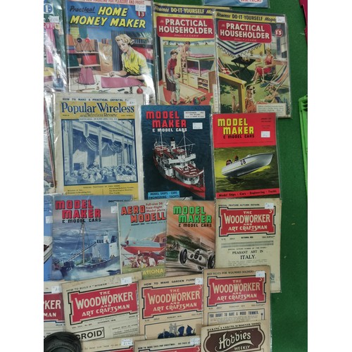 154 - Collection of various vintage magazines inc The Woodworker and Art's Craftsman dating from 1913 to 1... 