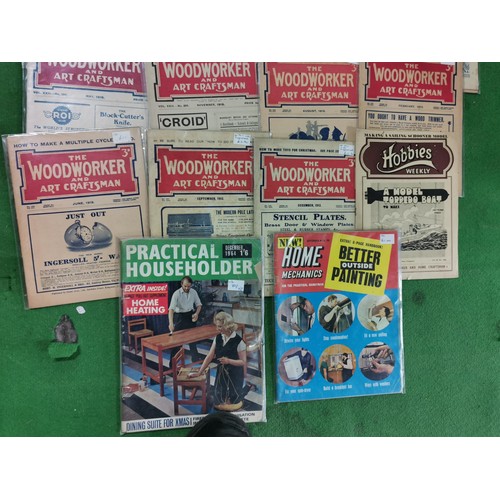 154 - Collection of various vintage magazines inc The Woodworker and Art's Craftsman dating from 1913 to 1... 