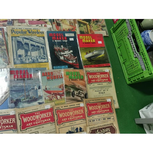 154 - Collection of various vintage magazines inc The Woodworker and Art's Craftsman dating from 1913 to 1... 