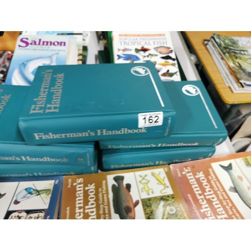 162 - Very large quantity of fishing manuals and information books inc 5 bound fishermen's handbooks along... 