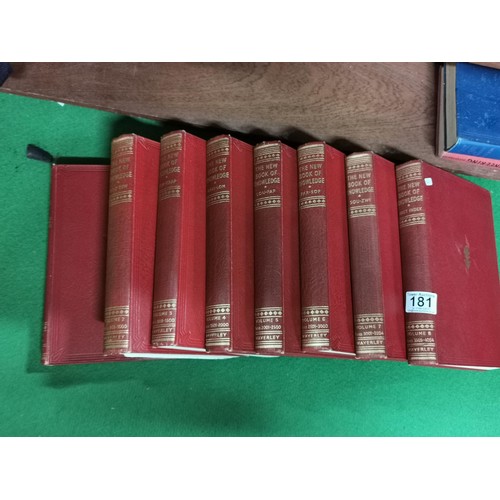 181 - The Complete set of The New Book of Knowledge, 8 Volumes. Edited by Sir John Hammerton, all in very ... 