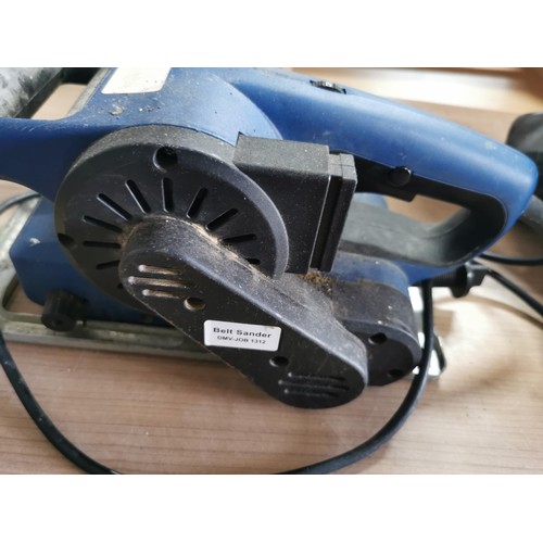 441 - Evolution circular saw for steel aluminium and wood along with a 900w belt sander