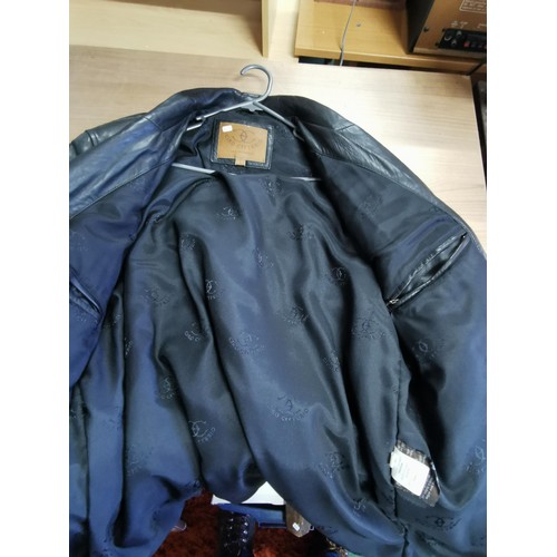 466 - Ciro Cittero leather jacket - size L in good order