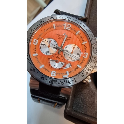 289 - Two gents wristwatches including a good quality Jacques Lemans chronograph Formula One watch. A boxe... 