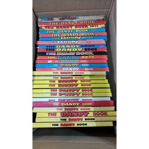 355 - Approx. 26x Vintage The Dandy Books including some early issues from 1960s - 1970s & modern.