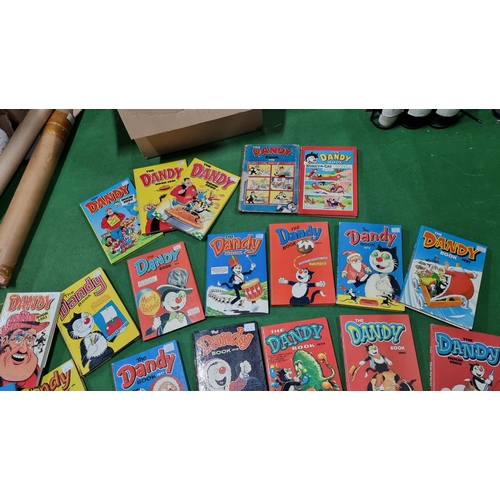 355 - Approx. 26x Vintage The Dandy Books including some early issues from 1960s - 1970s & modern.