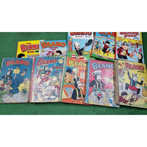 356 - Approx. 40x The Beano Books including some early issues from 1960s - 1970s to modern.