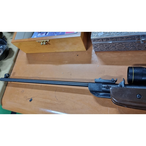 380 - .22 Air Rifle by West Lake in excellent clean condition, fitted with a Nikko Stirling gold crown 6X4... 