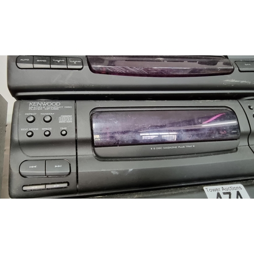 474 - Complete Kenwood separate Hi-Fi system with tape player, power amplifier, cd player, pre-amp tuner w... 