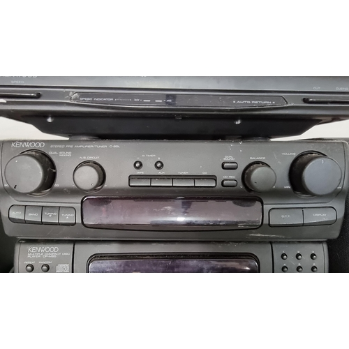 474 - Complete Kenwood separate Hi-Fi system with tape player, power amplifier, cd player, pre-amp tuner w... 