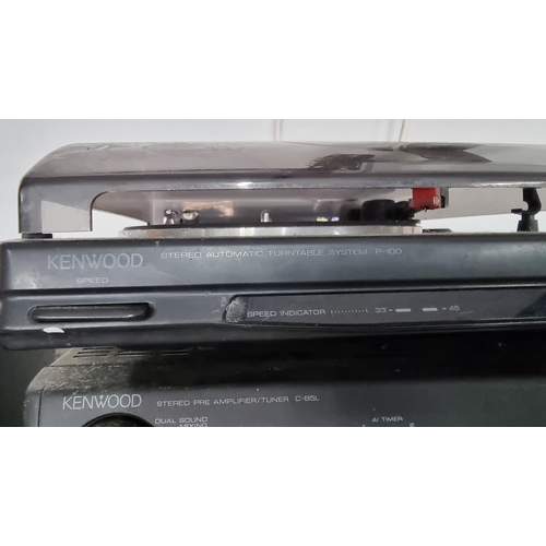 474 - Complete Kenwood separate Hi-Fi system with tape player, power amplifier, cd player, pre-amp tuner w... 