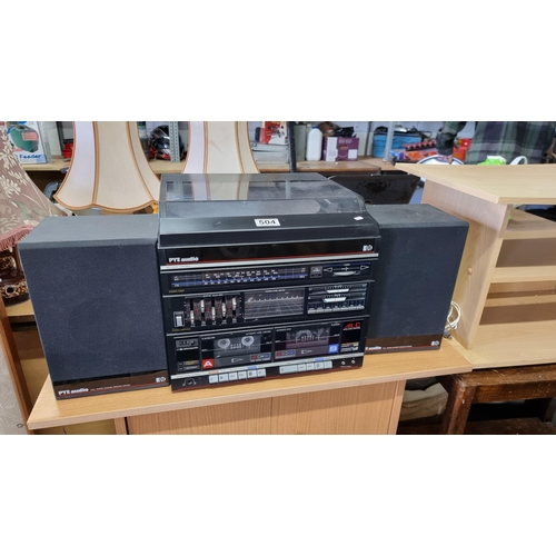 504 - PYE Audio Hi-Fi system & matching speakers, Model - ST6120. With tape player, tuner & record player.... 