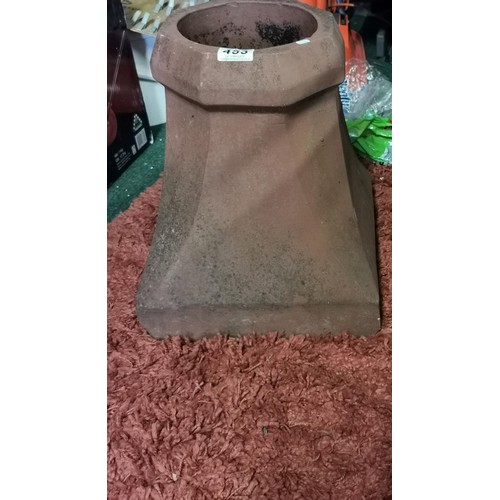 453 - A chimney cowl, stands at 40cm high with a 32cm squared base diameter