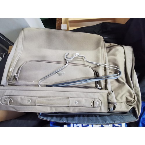 7 - 2x waterproof golf bag covers with wheels inserted, one by Forgan St. Andrews along with a pair of D... 