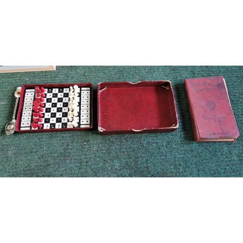 116 - Quantity of vintage and modern playing cards along with a complete travelling car chess set and othe... 