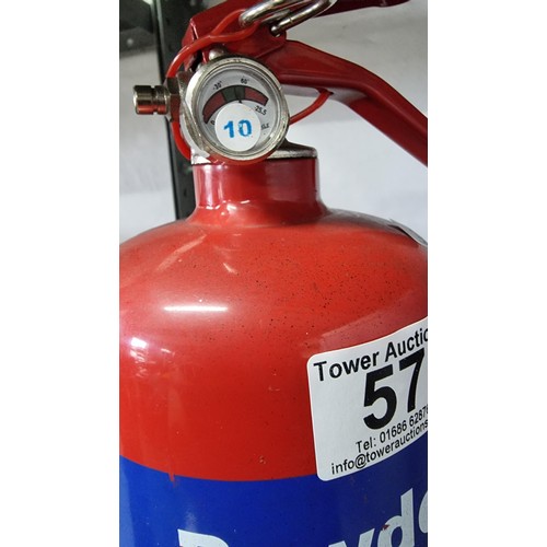 57 - 2x fire extinguishers both appear to be full (we can't be held responsible for full functionality of... 