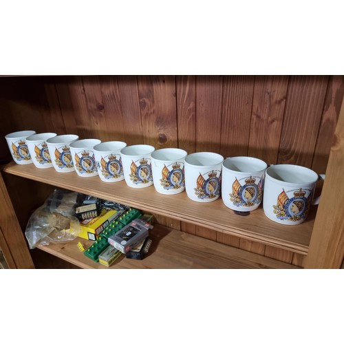 256 - 10x coronation mugs for HM Queen Elizabeth II in 1953 various makers all in good order