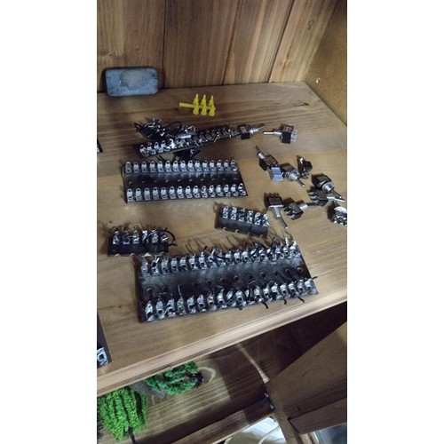 257 - Large quantity of various model railway accessories for HO gauge inc connection boards relay switche... 