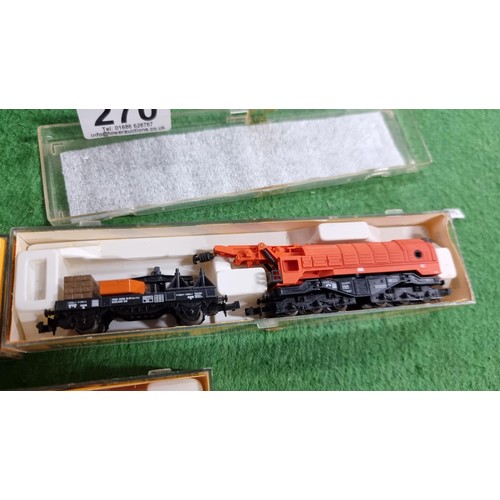 270 - N gauge Ibertren heavy duty train and match truck, passenger car and rolling stock, all boxed and al... 