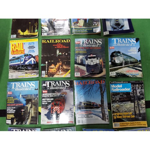 162 - Large quantity of Railway and Railroad magazines, various issues mostly from 1990s