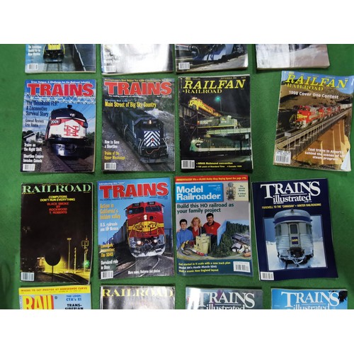 162 - Large quantity of Railway and Railroad magazines, various issues mostly from 1990s