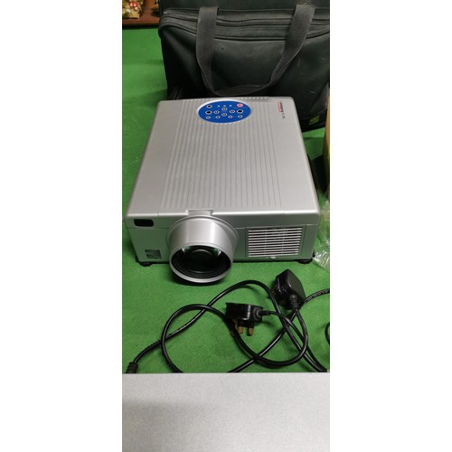 215 - Liesegang model no. DV360 business conference projector along with a brand-new projector lamp (retai... 